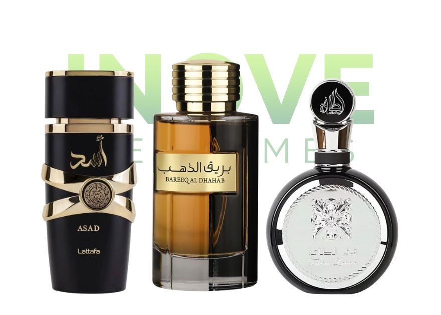 PROMOÇÃO COMPRE 1 LEVE 3 - Lattafa Fakhar, Al Wataniah Bareeq e Assad Lattafa - Pré Esquenta Black Friday! 🔥 - 100ml Cada